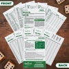 image:imageSWOOC Games  5 Big Premium Laminated Yardzee amp Farkle Score Cards 115in x 8in with Rules  Large Reusable Dry Erase Pads for Giant Outdoor DiceScore Cards Only 5 Pack
