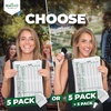 image:imageSWOOC Games  5 Big Premium Laminated Yardzee amp Farkle Score Cards 115in x 8in with Rules  Large Reusable Dry Erase Pads for Giant Outdoor DiceScore Cards Only 5 Pack
