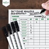 image:imageSWOOC Games  5 Big Premium Laminated Yardzee amp Farkle Score Cards 115in x 8in with Rules  Large Reusable Dry Erase Pads for Giant Outdoor DiceScore Cards  Markers 5 Pack