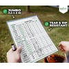 image:imageSWOOC Games  5 Big Premium Laminated Yardzee amp Farkle Score Cards 115in x 8in with Rules  Large Reusable Dry Erase Pads for Giant Outdoor DiceScore Cards  Markers 5 Pack
