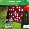 image:imageSWOOC Games  Premium Giant Four in a Row All Weather wCarrying Case amp 60 Quieter Design  Giant Connect  4 Game Outdoor for Adults and Family  4 in a Row Life Size Yard Games for Kids amp Adults4ft x 3ft