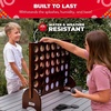 image:imageSWOOC Games  Premium Giant Four in a Row All Weather wCarrying Case amp 60 Quieter Design  Giant Connect  4 Game Outdoor for Adults and Family  4 in a Row Life Size Yard Games for Kids amp Adults3ft x 2ft