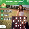 image:imageSWOOC Games  Premium Giant Four in a Row All Weather wCarrying Case amp 60 Quieter Design  Giant Connect  4 Game Outdoor for Adults and Family  4 in a Row Life Size Yard Games for Kids amp Adults4ft x 3ft