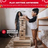 image:imageSWOOC Games  Premium Giant Tower Game  60 Blocks  Storage CrateOutdoor Table  Stacks up to 5ft  Jumbo Yard Games for Adults and Family  Giant Outdoor Set  Big Backyard Fun  Large Lawn Size
