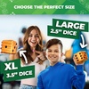 image:imageSWOOC Yardzee Farkle amp 20 Games  LightWeight Yard Dice Game Set All Weather with Collapsible Bucket 5 Big Laminated Score Cards and Marker Choose 25in or 35in Dice Yard GamesGreen