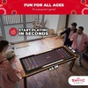 image:imageSwooc Games  2in1 Premium Shuffleboard and Curling  100 Solid Wood Shuffleboard Table 4ft  5 Ways to Play  Tabletop Games for Adults amp Kids  Shuffle Board Game Table Top Bar amp Indoor Game