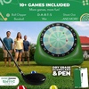image:imageSwooc Games  Bull Chipper  Giant Golf Darts with 10 Golf Games  Backyard Game with Air Pump  Yard Game for Adults  Giant Outdoor Fun for Adults and Family  Outside Activity  Golf ChipperXL  8ft