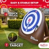 image:imageSwooc Games  Bull Hawker  Giant Axe Darts with 15 Games  Axe Throwing Game for Backyard with Air Pump  Large Outdoor Games for Adults and Family  Party Carnival Game  Throwing Yard FunXL  8ft