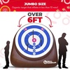 image:imageSwooc Games  Bull Hawker  Giant Axe Darts with 15 Games  Axe Throwing Game for Backyard with Air Pump  Large Outdoor Games for Adults and Family  Party Carnival Game  Throwing Yard FunGiant  6ft