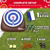 image:imageSwooc Games  Bull Hawker  Giant Axe Darts with 15 Games  Axe Throwing Game for Backyard with Air Pump  Large Outdoor Games for Adults and Family  Party Carnival Game  Throwing Yard FunGiant  6ft