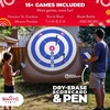 image:imageSwooc Games  Bull Hawker  Giant Axe Darts with 15 Games  Axe Throwing Game for Backyard with Air Pump  Large Outdoor Games for Adults and Family  Party Carnival Game  Throwing Yard FunGiant  6ft