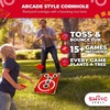 image:imageSwooc Games  Coney Island Toss  Arcade Style Cornhole Board Set wCarrying Case amp 15 Games  Corn Hole Games for Adults  Kids Bean Bag Toss Game  Kids Cornhole Set wBags  Outdoor Yard Games