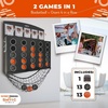 image:imageSwooc Games  Low Post Lineup  Wall Mounted Giant Basketball 4 in A Row w 5 Games  Basketball Hoop for Room Wall Games  Game Room Games  Mini Basketball Hoop Indoor Connect  Four in A Row Game