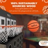 image:imageSwooc Games  Low Post Lineup  Wall Mounted Giant Basketball 4 in A Row w 5 Games  Basketball Hoop for Room Wall Games  Game Room Games  Mini Basketball Hoop Indoor Connect  Four in A Row Game