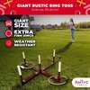image:imageSwooc Games  Rustic Ring Toss Game All Weather  Easy Setup amp Extra Games Included  Ring Toss Game for Adults  Outdoor Activities for Adults  Yard Toys for Kids  Backyard Fun  Outdoor PartyXLarge
