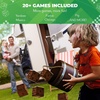 image:imageSwooc Games  Yardzee Farkle amp 20 Giant Dice Games All Weather Yard Dice with Wooden Bucket 5 Scorecards amp Marker  Jumbo Dice Yard Game  Extra Large Yard Game for Adults  Jumbo Lawn Fun25 Dice