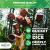 image:imageSwooc Games  Yardzee Farkle amp 20 Giant Dice Games All Weather Yard Dice with Wooden Bucket 5 Scorecards amp Marker  Jumbo Dice Yard Game  Extra Large Yard Game for Adults  Jumbo Lawn Fun35 Dice