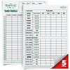 image:imageSWOOC Games  5 Big Premium Laminated Yardzee amp Farkle Score Cards 115in x 8in with Rules  Large Reusable Dry Erase Pads for Giant Outdoor DiceScore Cards Only 5 Pack