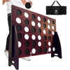 image:imageSWOOC Games  Premium Giant Four in a Row All Weather wCarrying Case amp 60 Quieter Design  Giant Connect  4 Game Outdoor for Adults and Family  4 in a Row Life Size Yard Games for Kids amp Adults4ft x 3ft