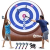 image:imageSwooc Games  Bull Hawker  Giant Axe Darts with 15 Games  Axe Throwing Game for Backyard with Air Pump  Large Outdoor Games for Adults and Family  Party Carnival Game  Throwing Yard FunXL  8ft