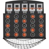 image:imageSwooc Games  Low Post Lineup  Wall Mounted Giant Basketball 4 in A Row w 5 Games  Basketball Hoop for Room Wall Games  Game Room Games  Mini Basketball Hoop Indoor Connect  Four in A Row Game