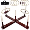 image:imageSwooc Games  Rustic Ring Toss Game All Weather  Easy Setup amp Extra Games Included  Ring Toss Game for Adults  Outdoor Activities for Adults  Yard Toys for Kids  Backyard Fun  Outdoor PartyXLarge