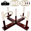 image:imageSwooc Games  Rustic Ring Toss Game All Weather  Easy Setup amp Extra Games Included  Ring Toss Game for Adults  Outdoor Activities for Adults  Yard Toys for Kids  Backyard Fun  Outdoor PartyStandard