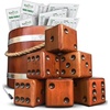 image:imageSwooc Games  Yardzee Farkle amp 20 Giant Dice Games All Weather Yard Dice with Wooden Bucket 5 Scorecards amp Marker  Jumbo Dice Yard Game  Extra Large Yard Game for Adults  Jumbo Lawn Fun25 Dice