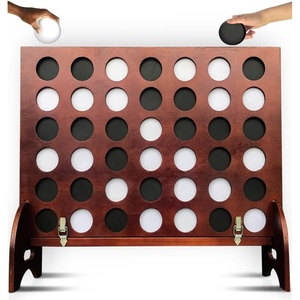 image:imageSWOOC Games  Premium Giant Four in a Row All Weather wCarrying Case amp 60 Quieter Design  Giant Connect  4 Game Outdoor for Adults and Family  4 in a Row Life Size Yard Games for Kids amp Adults3ft x 2ft
