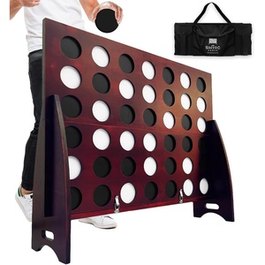 image:imageSWOOC Games  Premium Giant Four in a Row All Weather wCarrying Case amp 60 Quieter Design  Giant Connect  4 Game Outdoor for Adults and Family  4 in a Row Life Size Yard Games for Kids amp Adults4ft x 3ft