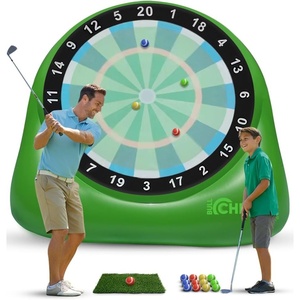 image:imageSwooc Games  Bull Chipper  Giant Golf Darts with 10 Golf Games  Backyard Game with Air Pump  Yard Game for Adults  Giant Outdoor Fun for Adults and Family  Outside Activity  Golf ChipperXL  8ft