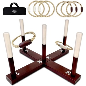 image:imageSwooc Games  Rustic Ring Toss Game All Weather  Easy Setup amp Extra Games Included  Ring Toss Game for Adults  Outdoor Activities for Adults  Yard Toys for Kids  Backyard Fun  Outdoor PartyStandard
