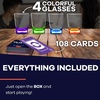 image:imageSWOOC DUNZO  Hydrating Version of Classic Card Game with 4 Unbreakable Glasses  Draw Two Skip Reverse Get Loco  Fun Party Game amp Funny Gifts  Card Games