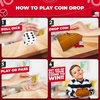 image:imageSWOOC Games  Coin Drop  Simple  Strategic Dice Games for Families with Coins Included for 26 Players  Works WPennies Too  Get Rid of Coins to Win  Board Games for Kids  Penny Game Wood Box