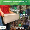 image:imageSWOOC Games  Giant Tower Game with 3in1 Straightener Table amp Storage Box  90 Faster Set Up with Transforming Box amp Straightener  Starts at 24ft  Grows to Over 6ft  Large Outdoor Yard Games