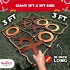 image:imageSWOOC Games  Premium Giant Tic Tac Toe Game Outdoor All Weather  3ft x 3ft  Instant Setup No Assembly  Giant Outdoor Games for Adults and Family  Outside Toys  Large Lawn amp Backyard Fun