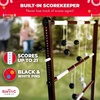 image:imageSWOOC Games  Premium Wooden Ladder Ball Game Set Weather Resistant  with 10 Games amp Carrying Case  Easy No Tool Set Up  Premium Ladder Toss Outdoor Game  Backyard Ball Toss Games