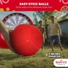 image:imageSWOOC Games  Replacement Balls for Giant Kick Darts  2 Red and 2 Black 7inch  Inflatable EasyStick Balls  Giant Outdoor Games  Soccer Yard Activity  Inflatable Soccer Dart Board
