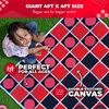 image:imageSwooc Games  2in1 Vintage Giant Checkers amp Tic Tac Toe Game WMat 3ft x 3ft  100 MachineWashable Canvas  Giant Outdoor Games for Kids  Yard Game for Kids  Jumbo Lawn Set  Large Checkers4ft x 4ft