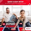 image:imageSwooc Games  2in1 Vintage Giant Checkers amp Tic Tac Toe Game WMat 3ft x 3ft  100 MachineWashable Canvas  Giant Outdoor Games for Kids  Yard Game for Kids  Jumbo Lawn Set  Large Checkers4ft x 4ft