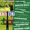 image:imageSwooc Games  Cornhole Score Keeper amp Other Yard Games  Weather Resistant  Cornhole Scoreboard with Drink Holder amp Bottle Opener amp Magnetic Cap Catch  Cornhole Accessories  Corn Hole Score Boards