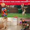 image:imageSwooc Games  Dino Frenzy  2in1 Corn Hole Games for Kids  5Second Setup  Dinosaur Bean Bag Toss Game for Kids  Kid Cornhole Game Set  Toddler Party Activity  Outside Bean Bags Kid Tossing