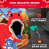 image:imageSwooc Games  Dino Frenzy  2in1 Corn Hole Games for Kids  5Second Setup  Dinosaur Bean Bag Toss Game for Kids  Kid Cornhole Game Set  Toddler Party Activity  Outside Bean Bags Kid Tossing
