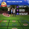 image:imageSwooc Games  Fling Tac Toe 9ft x 9ft Giant Tic Tac Toe Game Outdoor  Weatherproof Giant Outdoor Games for Adults and Family  Large Backyard Games for Kids  Jumbo Outside Yard amp Lawn Game