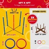 image:imageSwooc Games  King Toss  Giant Ring Toss Game for Kids and Adults 4ft x 4ft  Weatherproof Giant Outdoor Games for Adults and Family  Backyard Activities  Outside Yard amp Lawn Game  Beach Fun