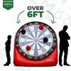 image:imageSwooc Games  Premium Inflatable Giant Kick Darts 15 Ways to Play  Jumbo Soccer Dartboard with Air Pump  Big Carnival Games  Giant Outdoor Games  Oversized Dart Board Yard amp Lawn GameGiant  6ft