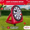 image:imageSwooc Games  Premium Inflatable Giant Kick Darts 15 Ways to Play  Jumbo Soccer Dartboard with Air Pump  Big Carnival Games  Giant Outdoor Games  Oversized Dart Board Yard amp Lawn GameXL  8ft