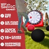 image:imageSwooc Games  Premium Inflatable Giant Kick Darts 15 Ways to Play  Jumbo Soccer Dartboard with Air Pump  Big Carnival Games  Giant Outdoor Games  Oversized Dart Board Yard amp Lawn GameGiant  6ft