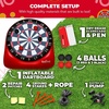 image:imageSwooc Games  Premium Inflatable Giant Kick Darts 15 Ways to Play  Jumbo Soccer Dartboard with Air Pump  Big Carnival Games  Giant Outdoor Games  Oversized Dart Board Yard amp Lawn GameXL  8ft