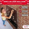image:imageSwooc Games  Wall Mounted Giant 4 in A Row  60 Quieter  Jumbo Size Wall Games  Game Room Game Accessories and Decor  Garage and Basement Decor  Large Connect  Four in a Row for Kids amp Adults